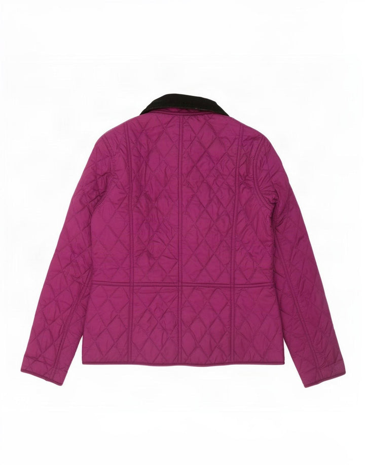 Giacca trapuntata da donna Barbour UK 8 Small Viola Poliestere