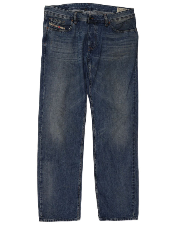 Jeans dritti da uomo Diesel Larkee W38 L35 cotone blu