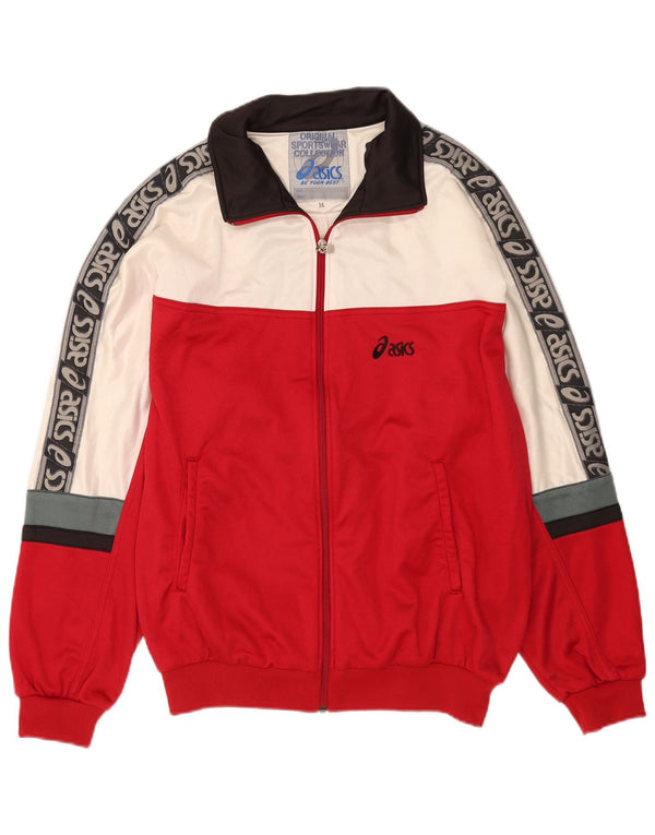 Giacca sportiva da uomo con grafica Asics IT 56 XL Colorblock rosso