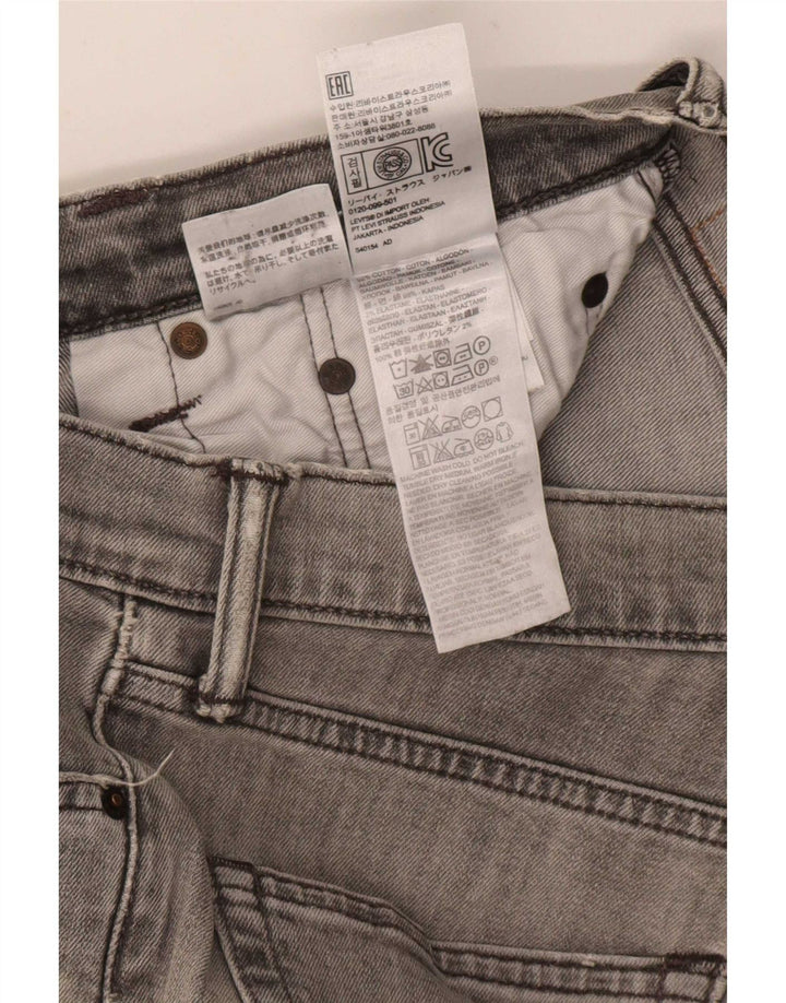 Jeans Levi's Uomo 511 Slim Distressed W31 L32 Cotone Grigio