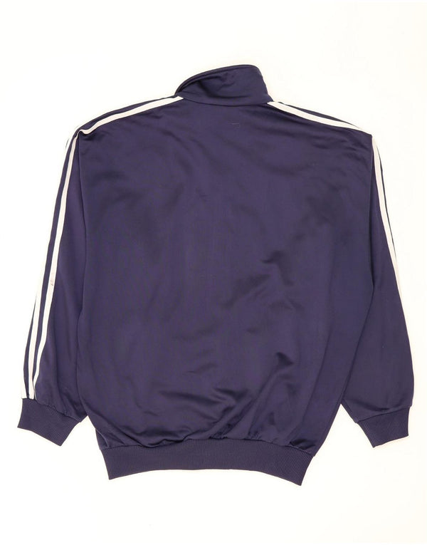 Adidas Mens Tracksuit Top Jacket XL Navy Blue Polyester