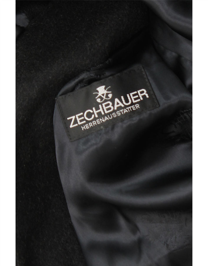 Soprabito da uomo vintage EU 46 piccolo in cashmere nero