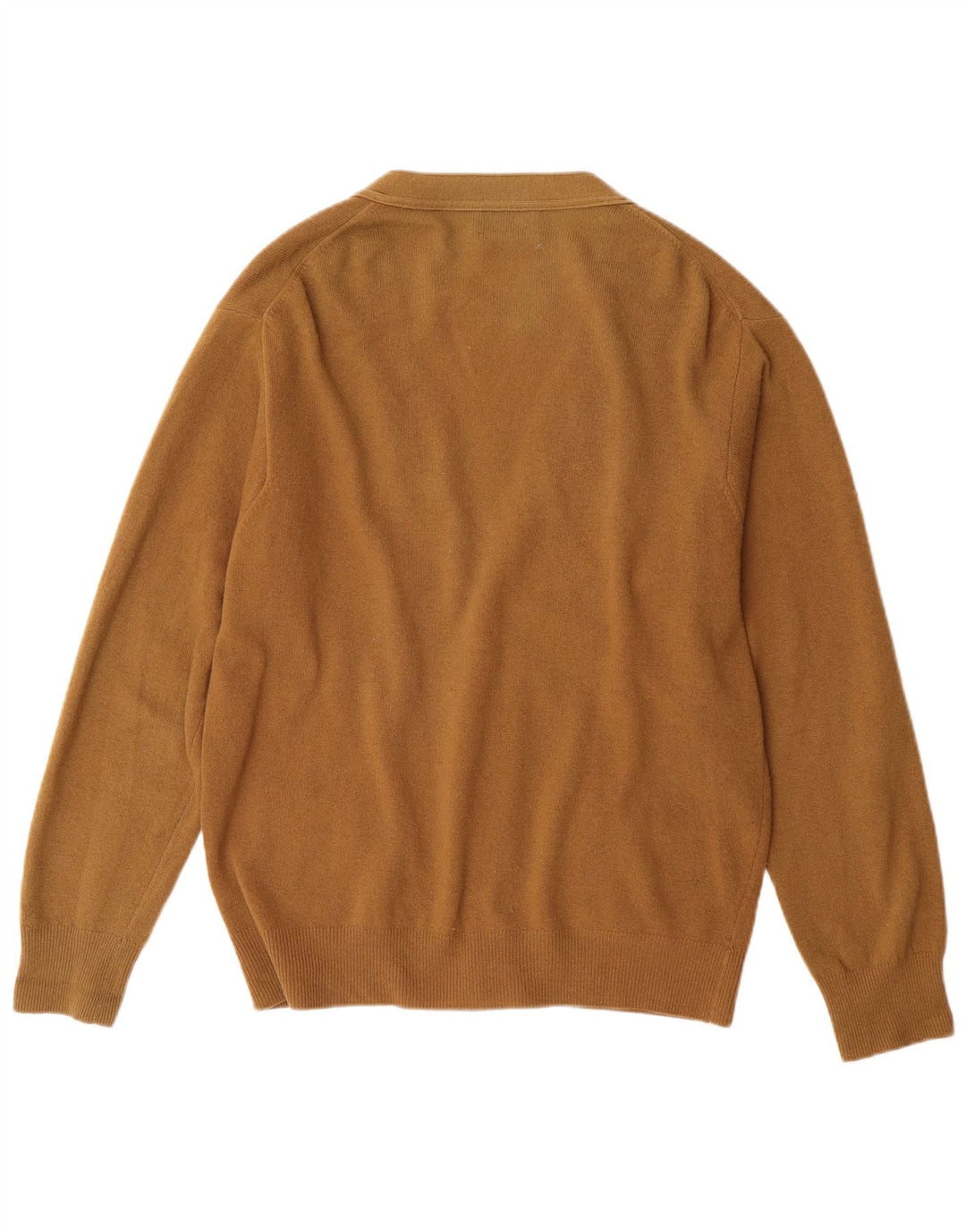 Maglione Cardigan Uomo BENETTON IT 48 Lana d'agnello Marrone Medio