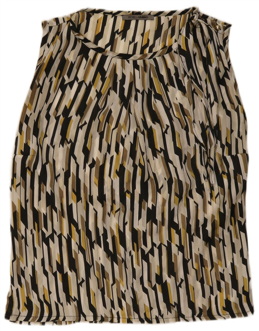 Fiorella Rubino Camicetta da donna Top UK 12 Medio multicolore geometrico