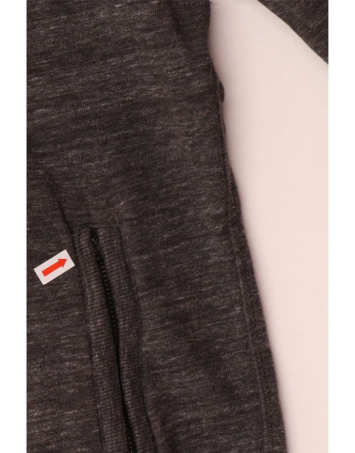 Maglione con cappuccio da uomo SUPERDRY piccolo cotone chiazzato grigio