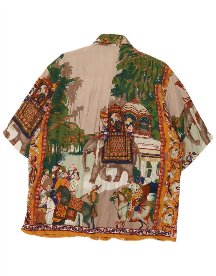 Camicia a maniche corte grafica da uomo Erve Jaques grande multicolore