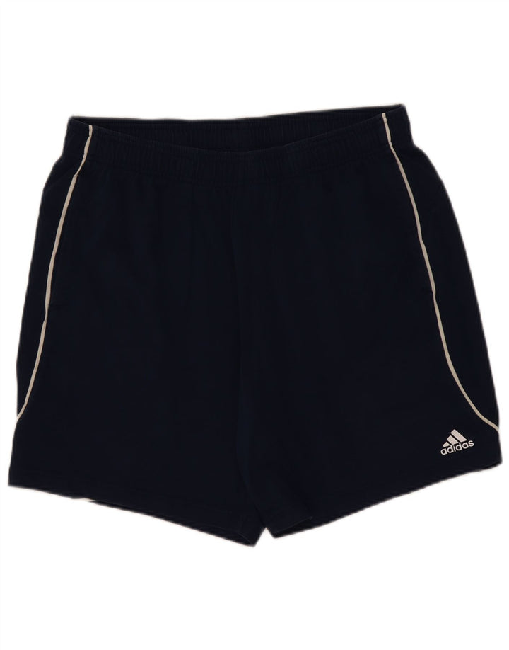 Pantaloncini sportivi Adidas da uomo di grandi dimensioni in cotone blu navy