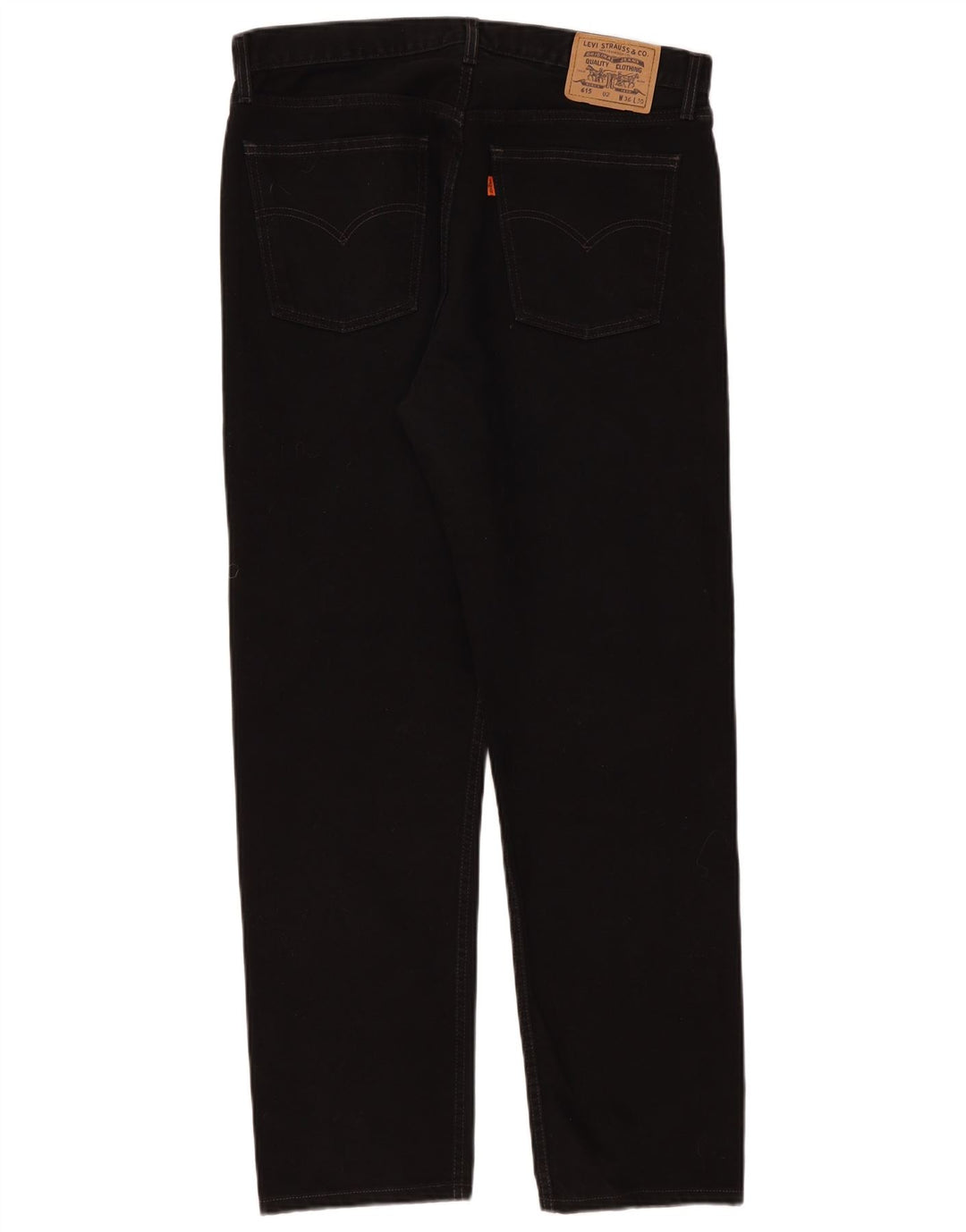 Levi's Uomo 615 Jeans dritti W36 L30 Cotone Nero