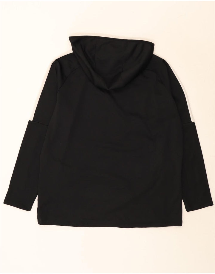 Maglia da uomo Nike Dri Fit con cappuccio a maniche lunghe XL nera in poliestere color block