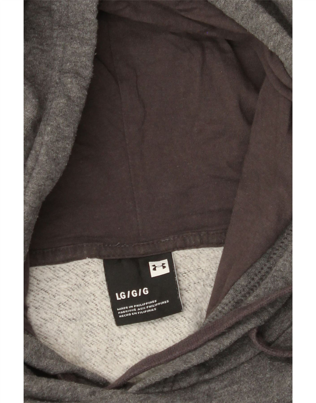 Felpa con cappuccio da uomo UNDER ARMOUR grande grigia