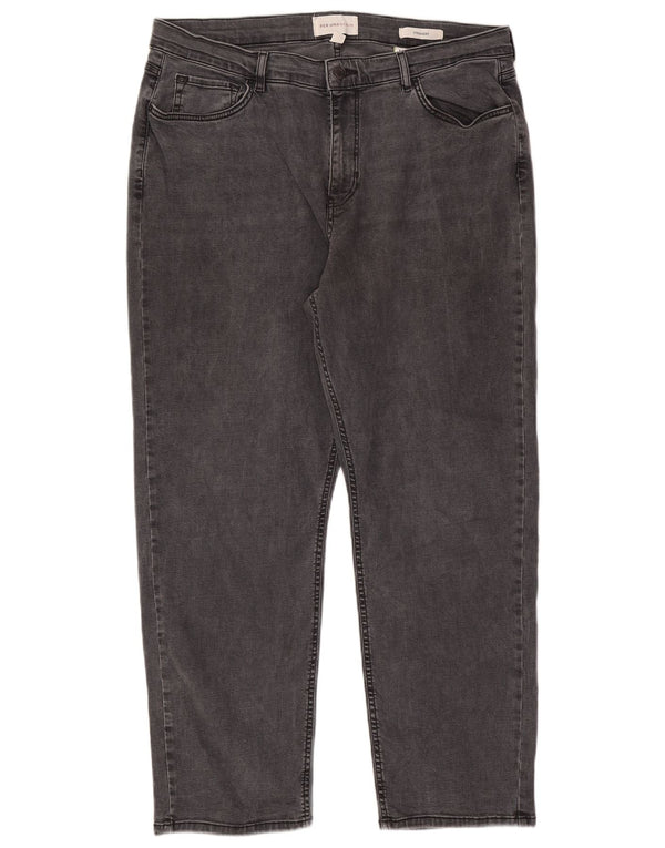 Jeans dritti Marks & Spencer da donna Per Una UK 20 2XL W40 L28 Nero