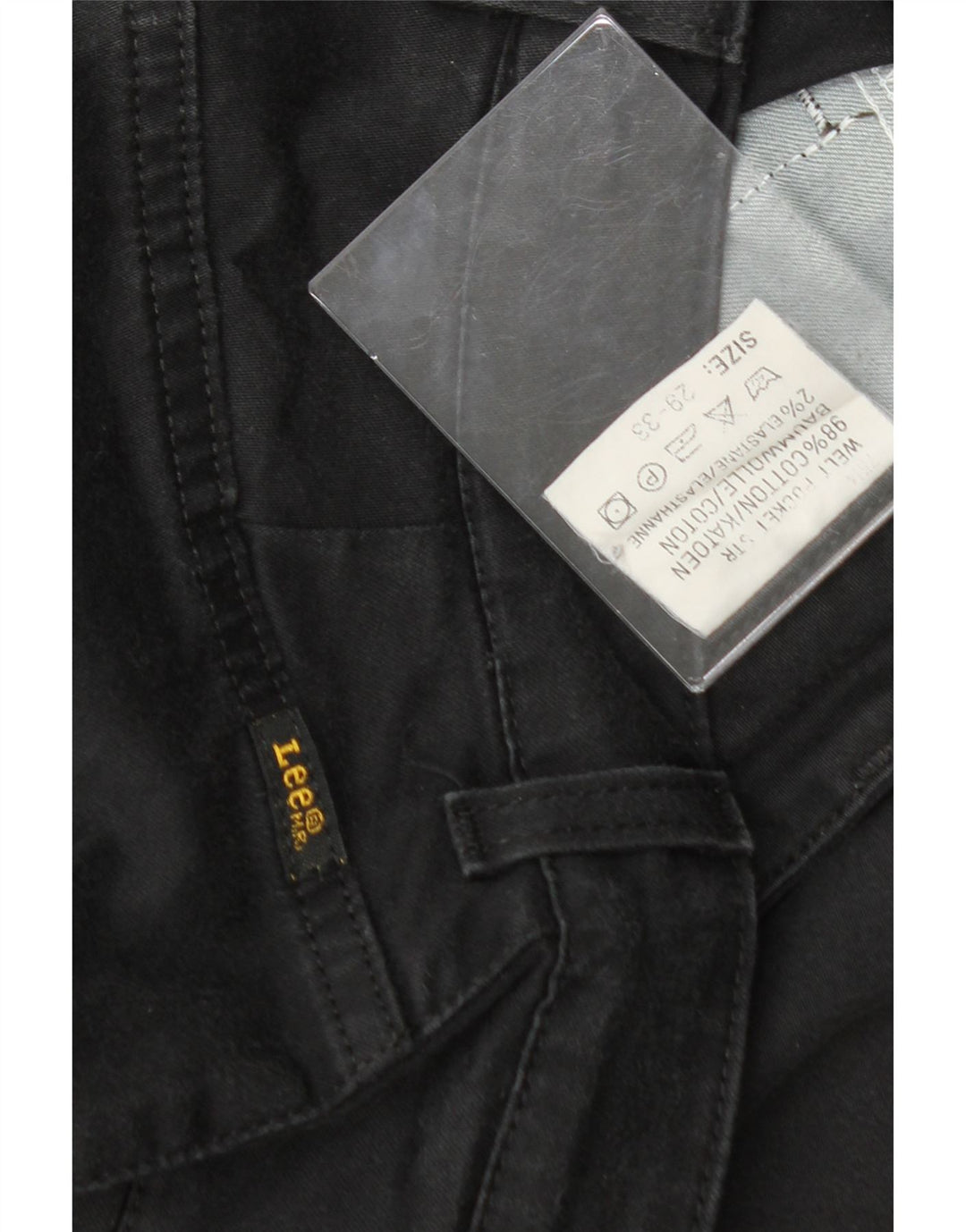 LEE Womens Tapered Jeans W29 L30 Black Cotton Vintage Lee and Second-Hand Lee from Messina Hembry 