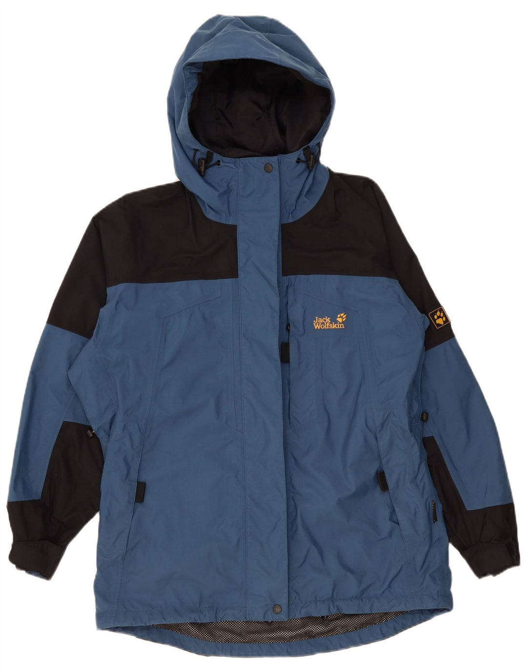 Giacca a vento con cappuccio da donna Jack Wolfskin UK 12 Blu medio