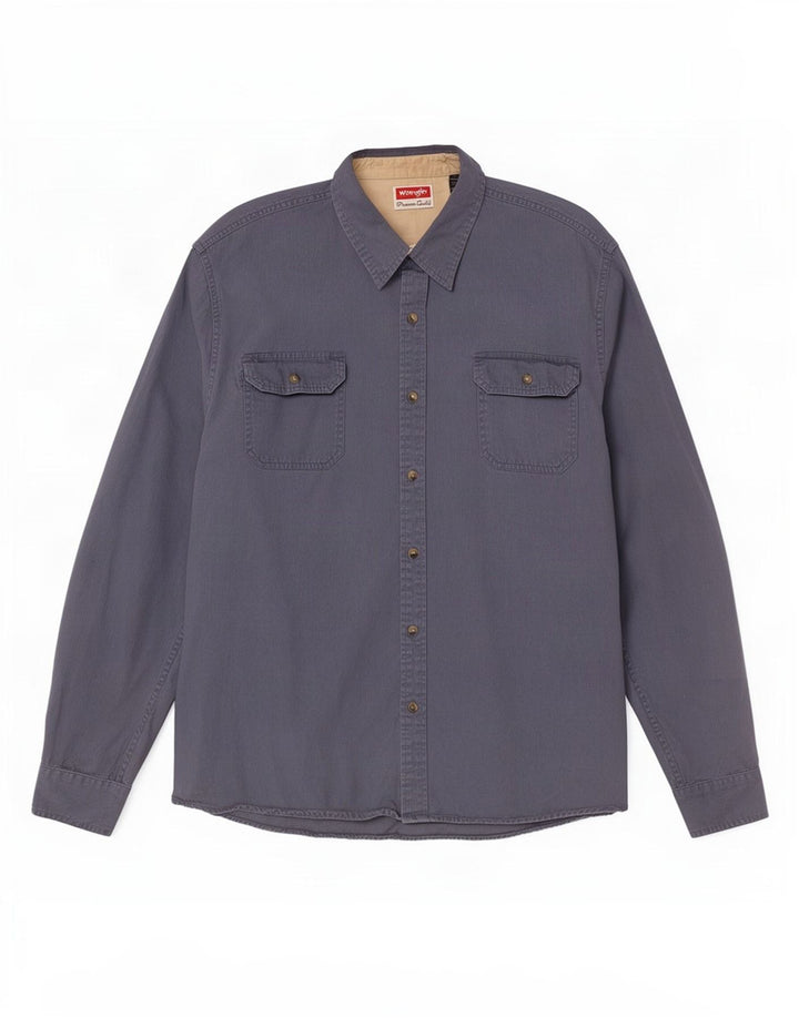 Camicia da uomo Wrangler 2XL cotone blu