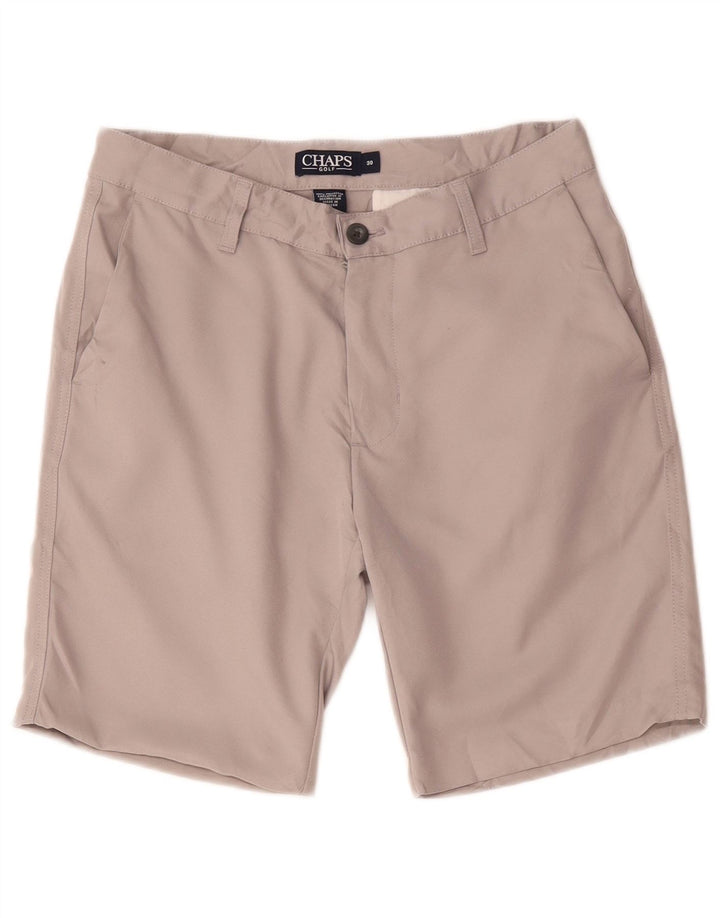 Pantaloncini chino da uomo Chaps W30 poliestere grigio medio