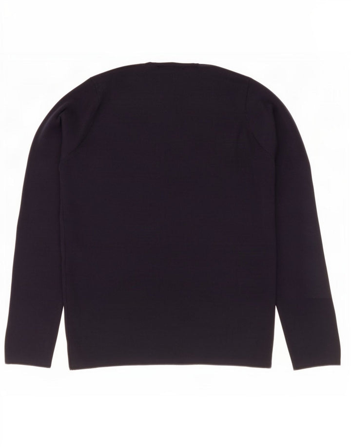 Maglione maglione girocollo da uomo Zara blu navy medio