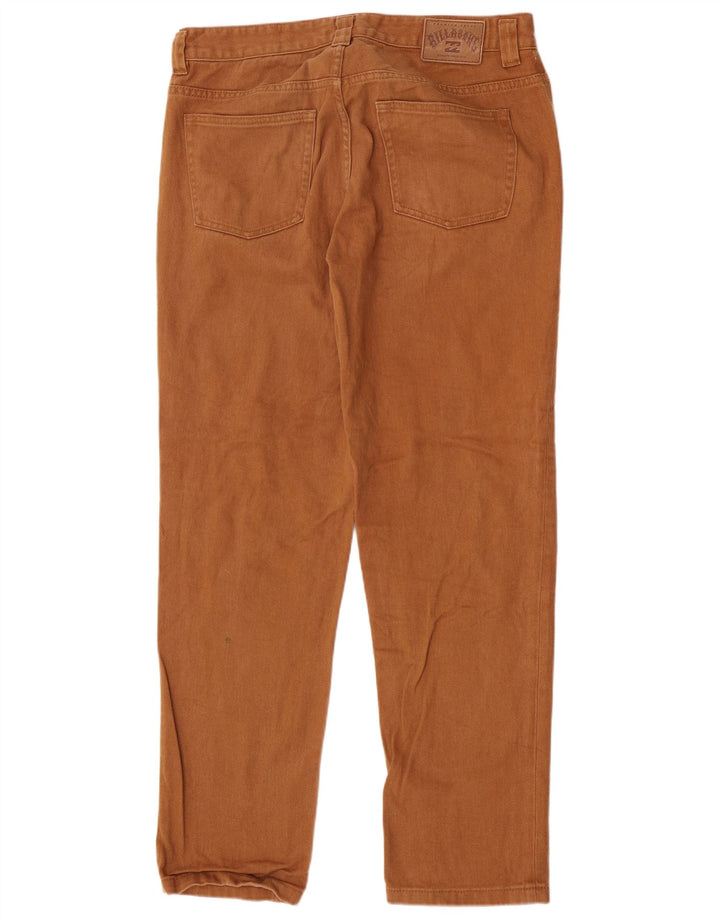 Jeans dritti regolari da uomo Billabong W32 L31 cotone marrone