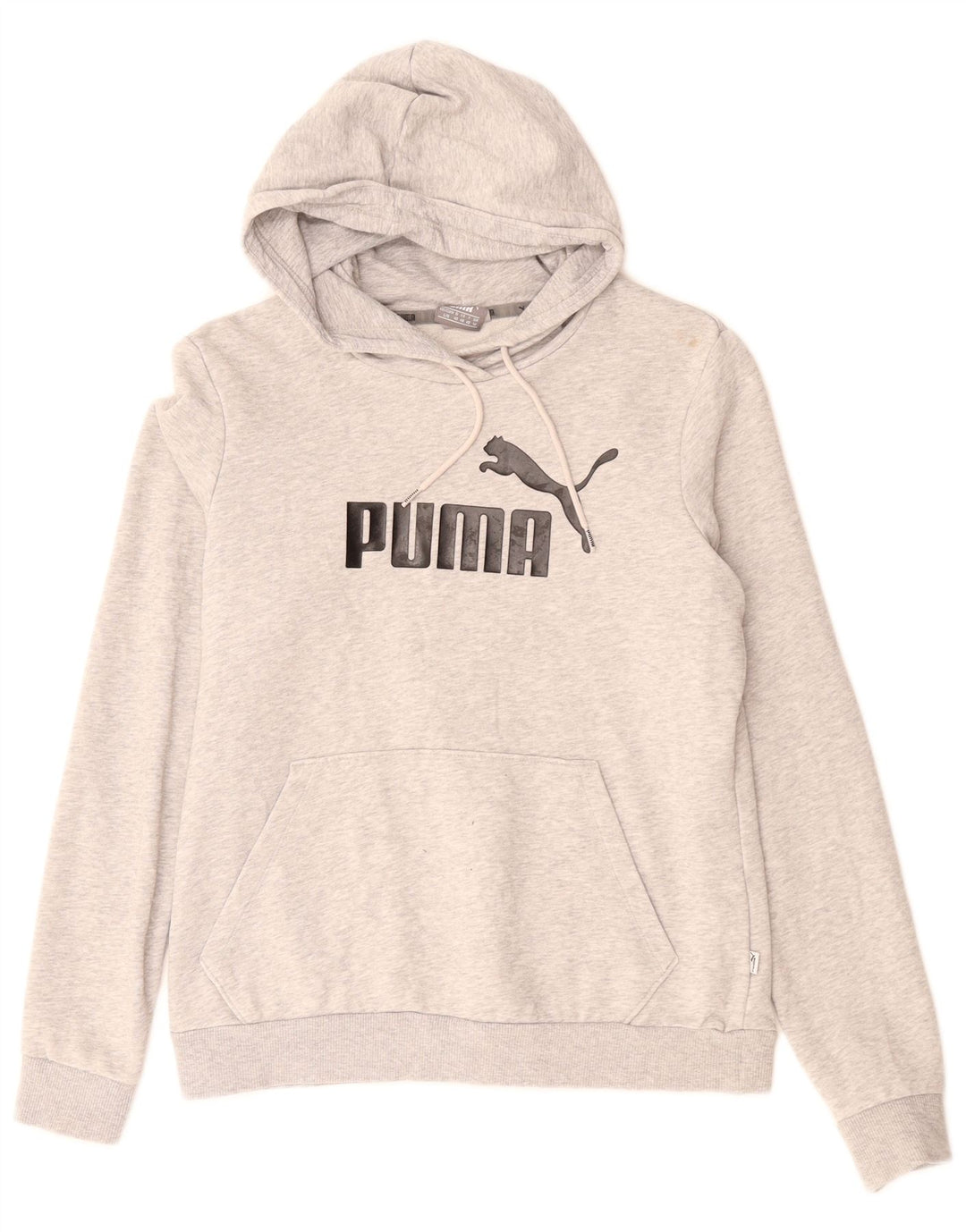 Felpa con cappuccio grafica da donna PUMA UK 14 Cotone screziato grigio medio