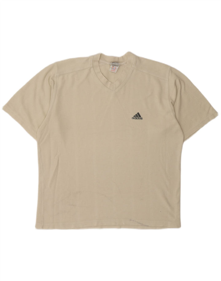 T-shirt da uomo ADIDAS Top UK 40/42 cotone beige medio