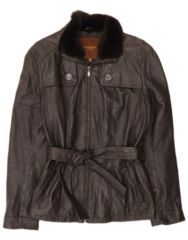 Giacca In Pelle Donna Conbipel IT 48 XL Nera