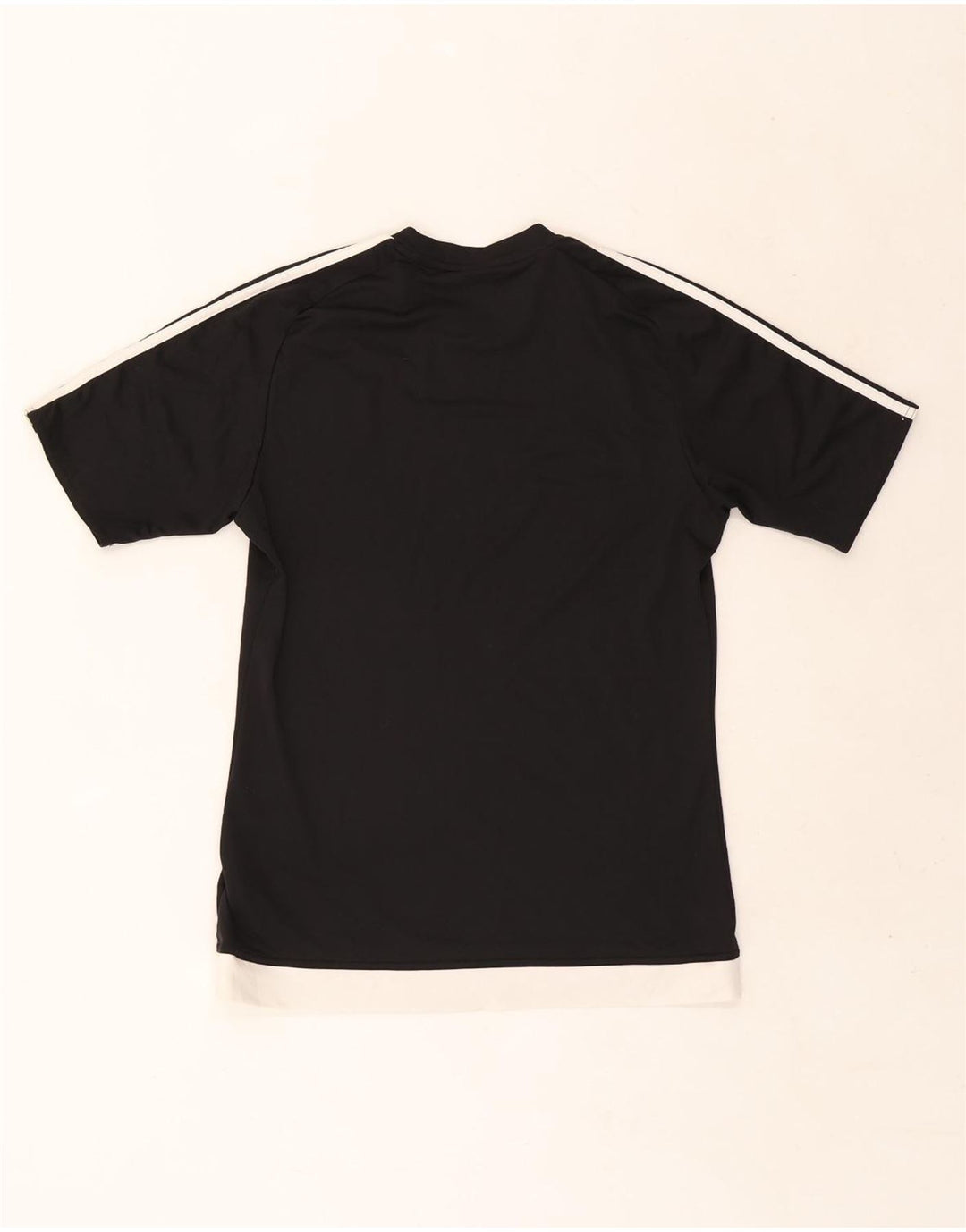 T-shirt Adidas Climalite da uomo, piccola, in poliestere color block nero