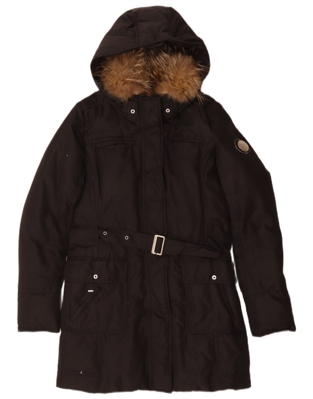 Giacca Parka con cappuccio da donna Champion UK 14 Medium Black Poliestere invernale