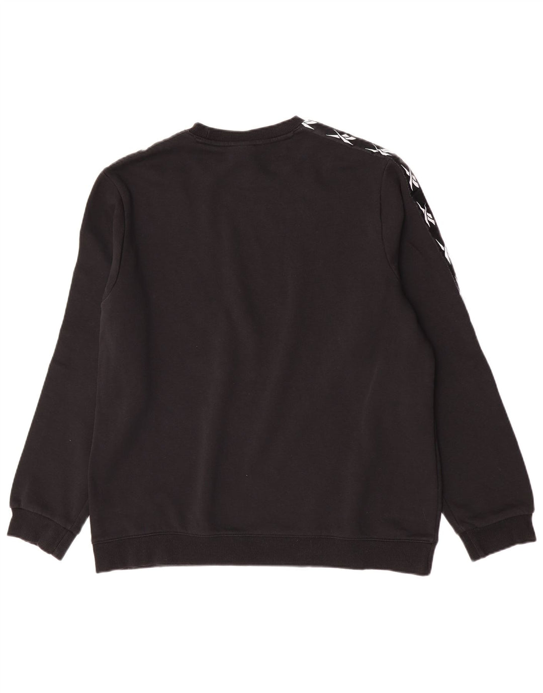 Felpa grafica da uomo Reebok Jumper XL in cotone nero