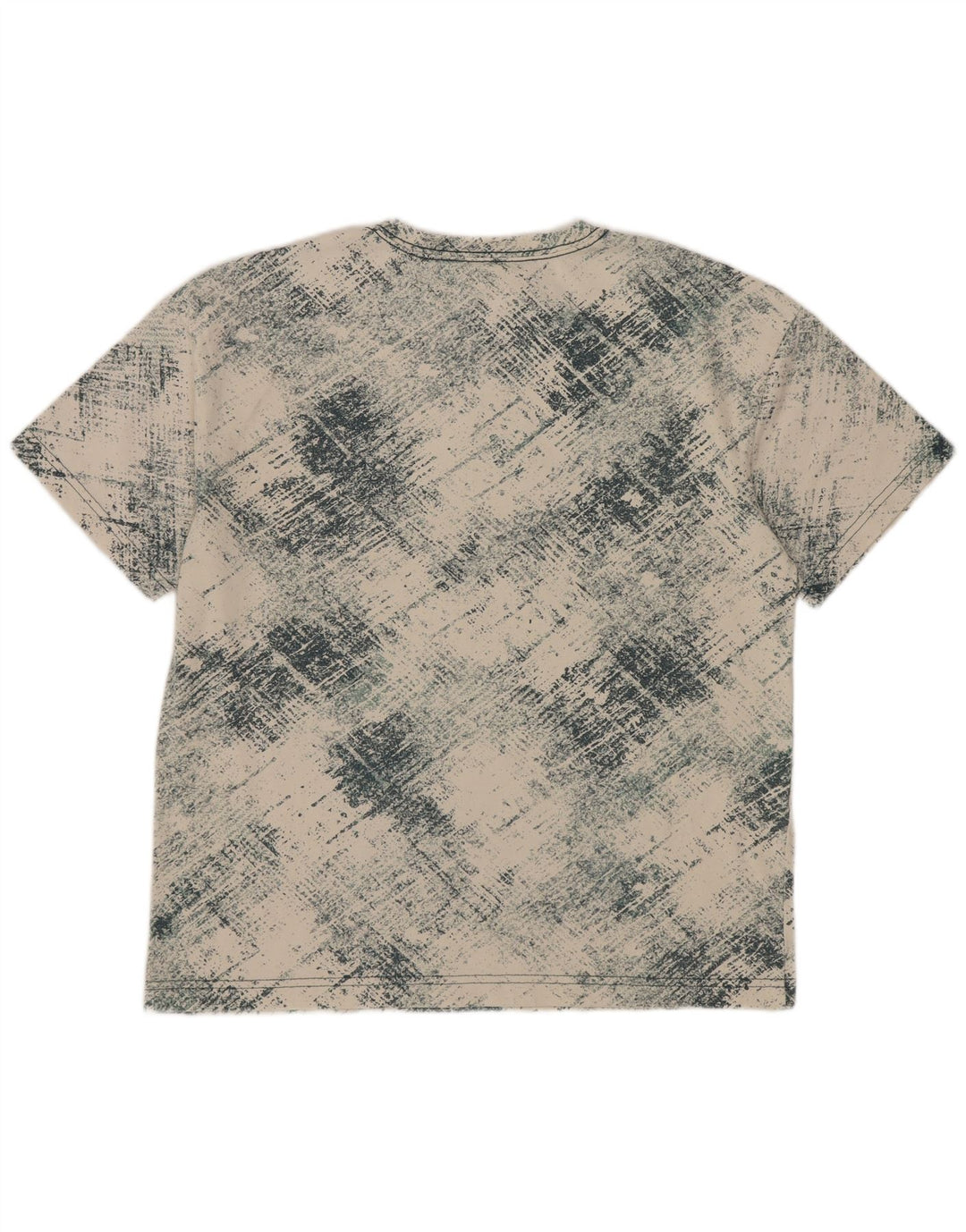 T-shirt grafica Converse per ragazzi, 12-13 anni, grande motivo a quadri bianco sporco