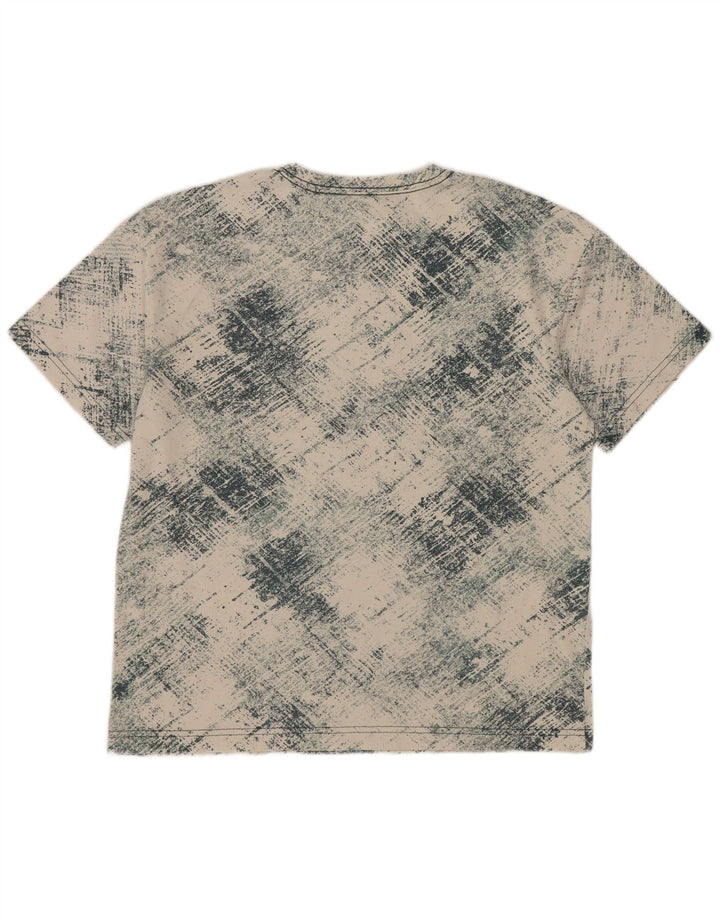 T-shirt grafica Converse per ragazzi, 12-13 anni, grande motivo a quadri bianco sporco