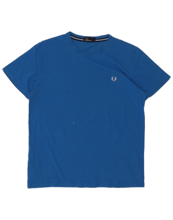 T-shirt da uomo Fred Perry grande blu
