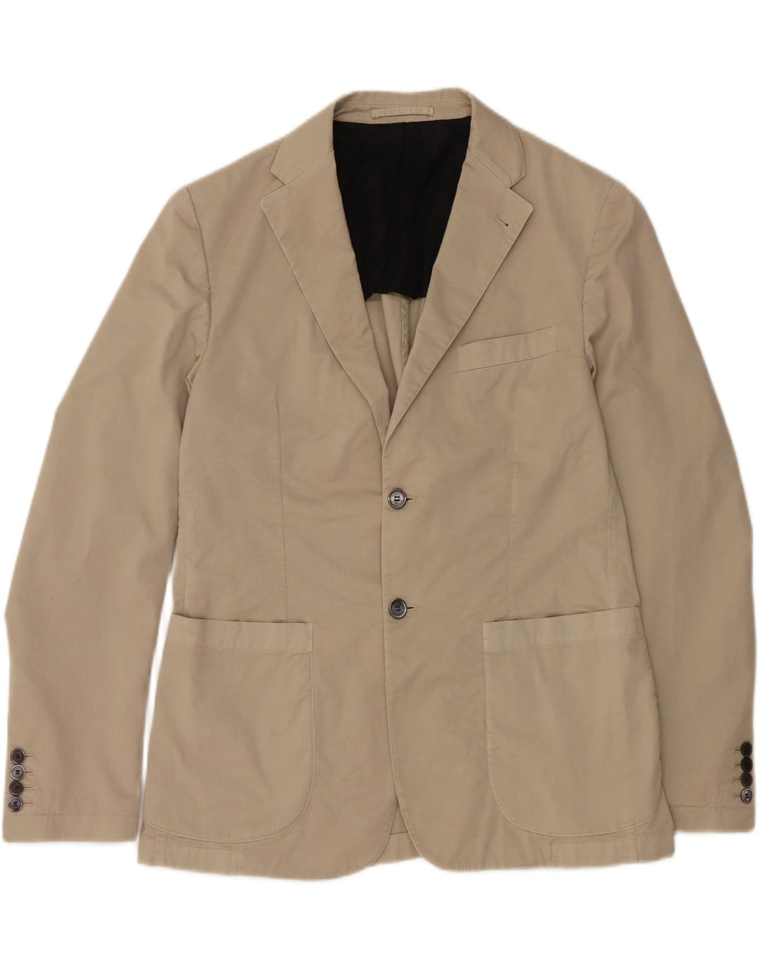 Giacca blazer da uomo a 2 bottoni AQUASCUTUM UK 44 2XL Cotone beige
