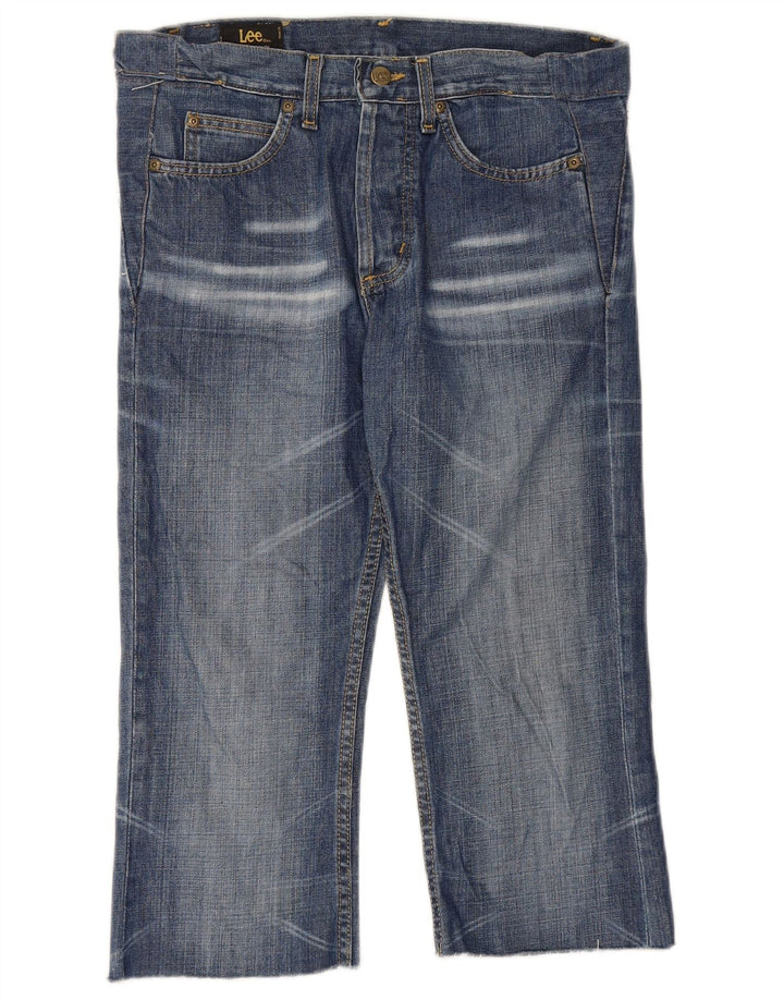 Jeans corti da uomo LEE W28 L20 in cotone blu