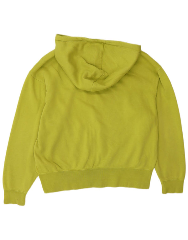 Felpa con cappuccio oversize da donna Nike UK 10 piccola in cotone verde