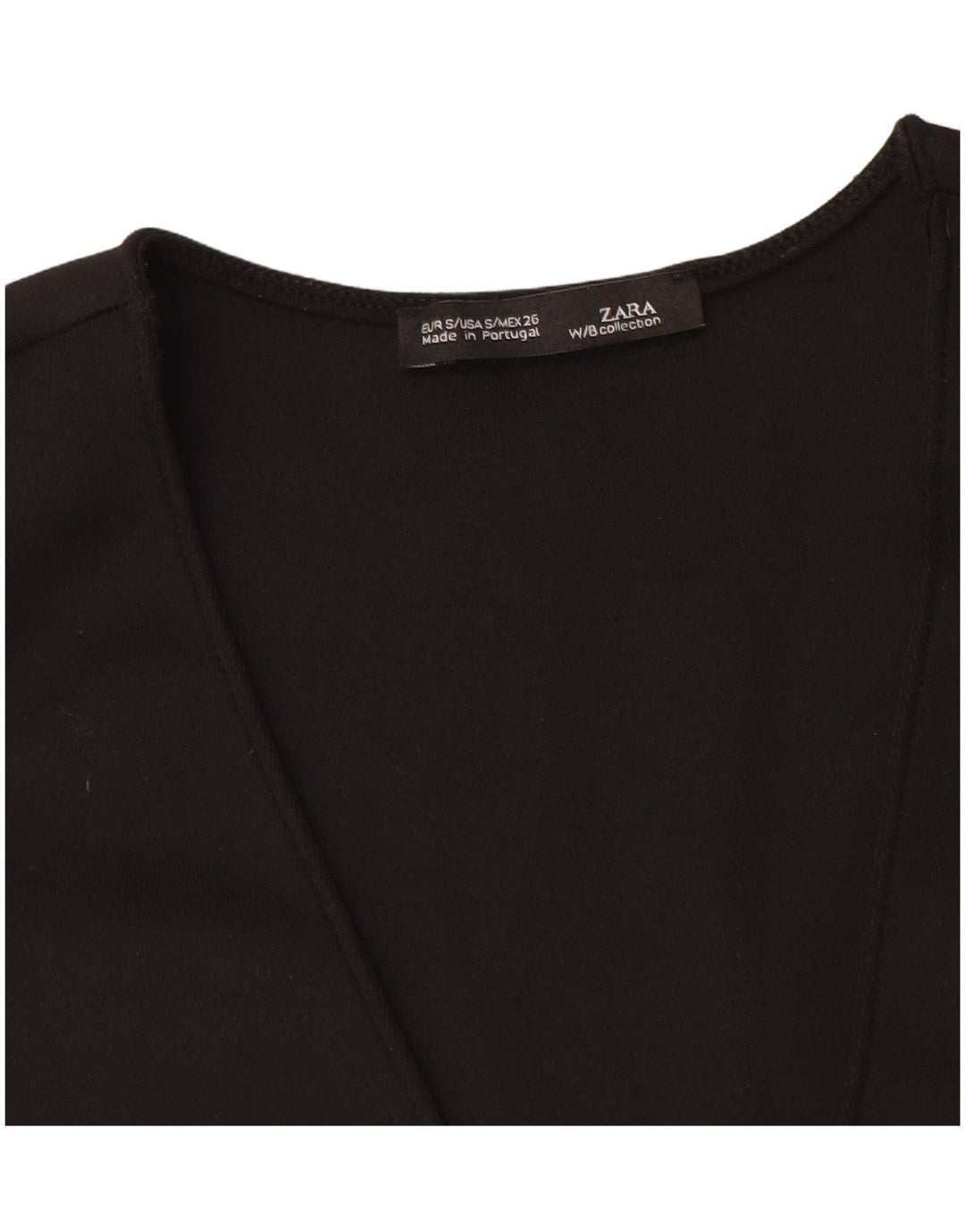 Camicetta corta senza maniche da donna Zara UK 8 piccola nera