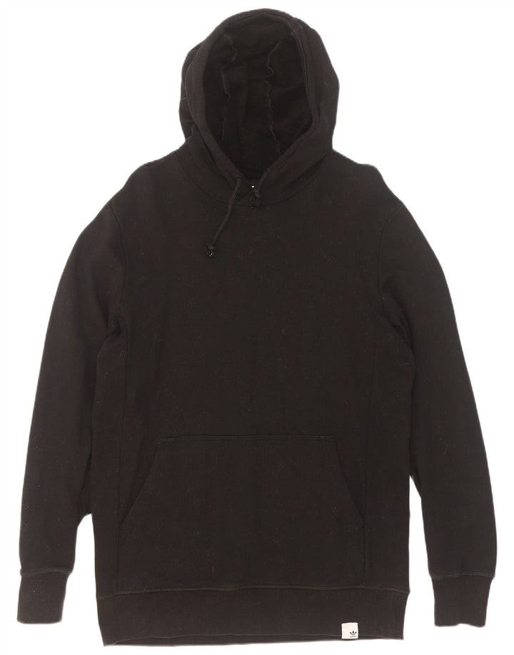 Felpa con cappuccio da uomo Adidas Medium in cotone nero