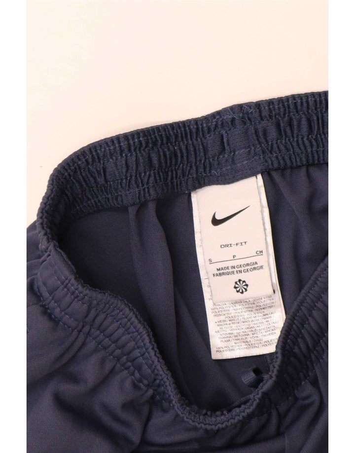 Pantaloni da tuta Nike Dri Fit da uomo, piccoli, in poliestere color block blu navy