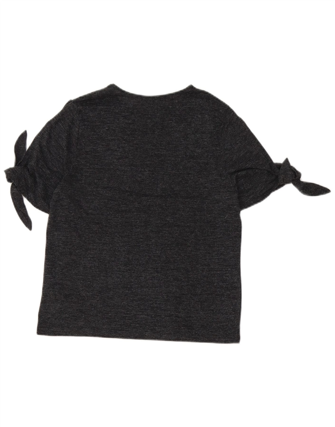 T-shirt da donna Zara Top UK 12 Poliestere screziato grigio medio