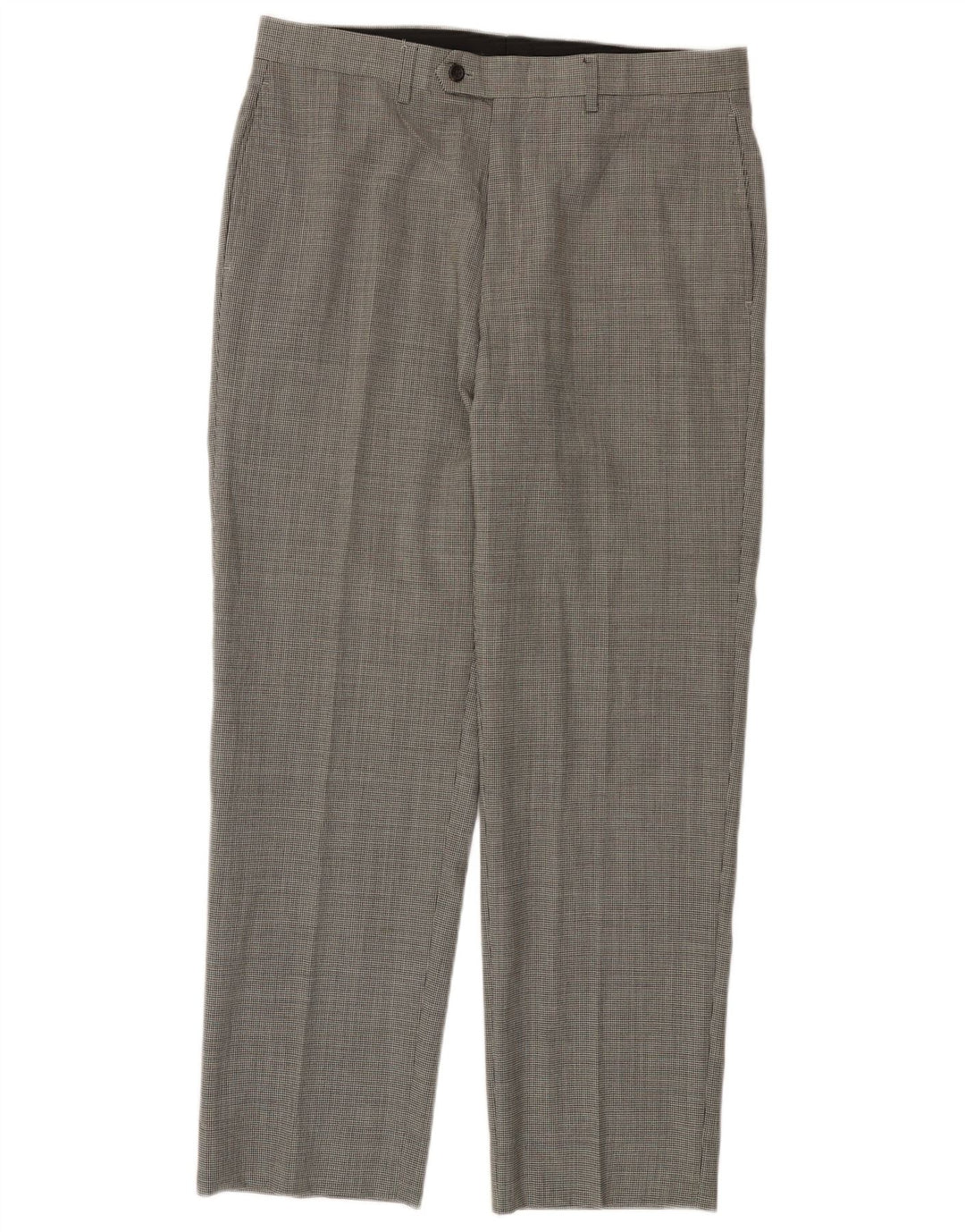 Pantaloni da completo da uomo Total Comfort Ralph Lauren W34 L29 pied de poule neri