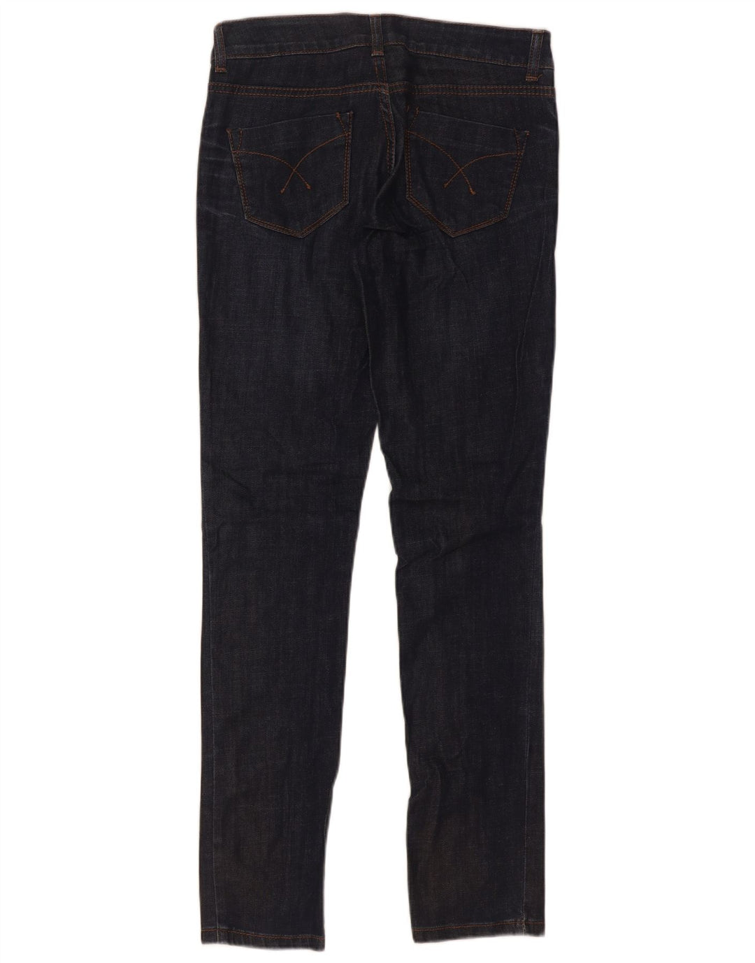 Topshop Donna Baxter Slim Jeans W25 L30 Cotone Blu Navy