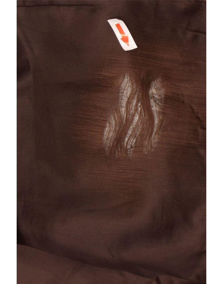 Giacca in pelle vintage da uomo UK 40 grande in pelle marrone