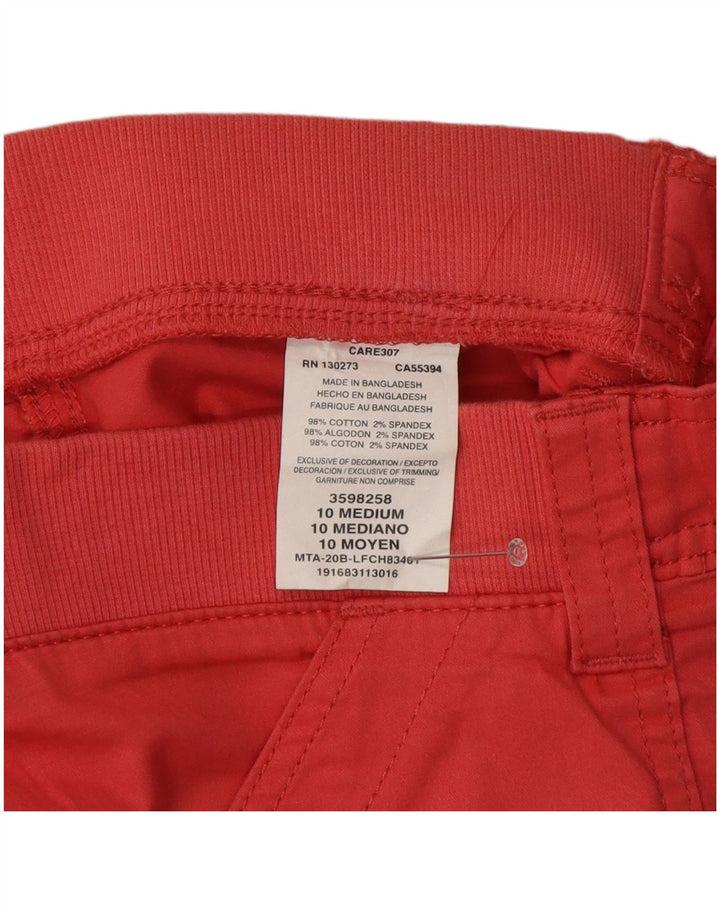 Pantaloncini cargo Lee da donna a vita media con vestibilità rilassata US 10 Large W32 in cotone rosa