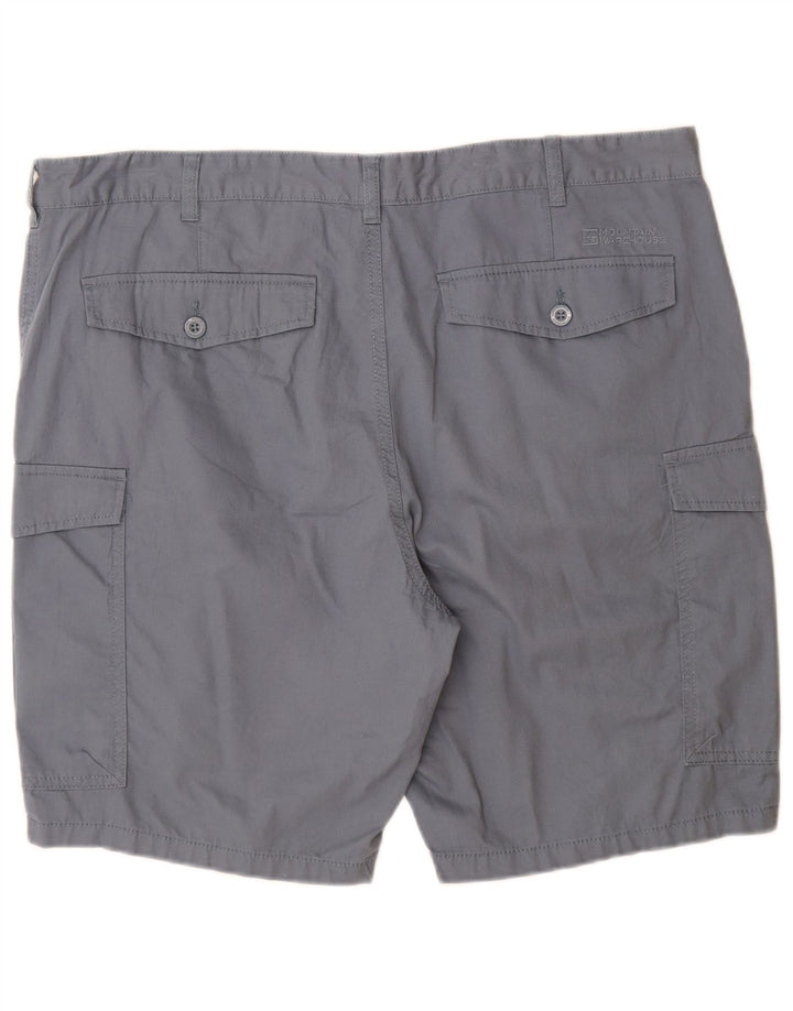 Pantaloncini cargo da uomo Mountain Warehouse W40 XL in cotone blu