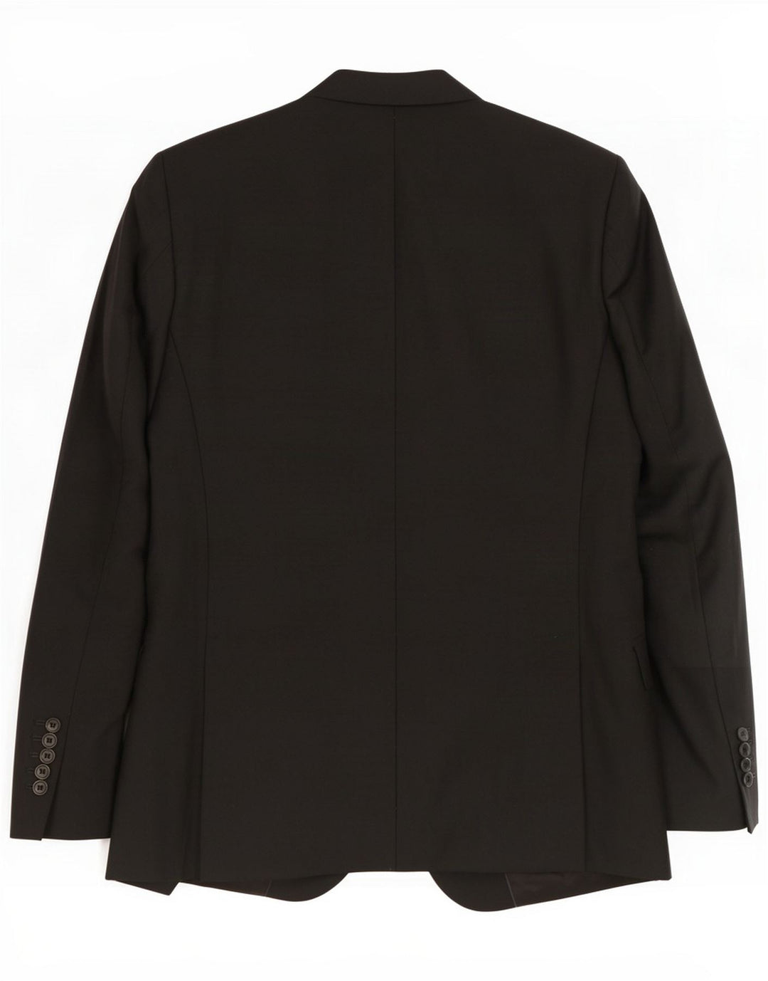 Giacca blazer vintage da uomo a 2 bottoni IT 42 XL Lana nera