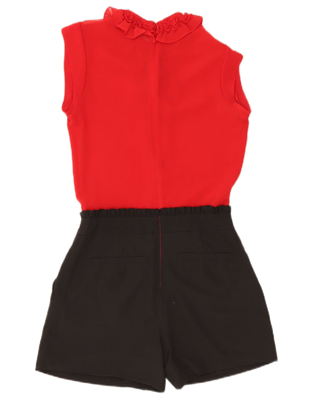 Ted Baker Tutina da donna con volant sul davanti taglia 0 2XS Poliestere color block rosso