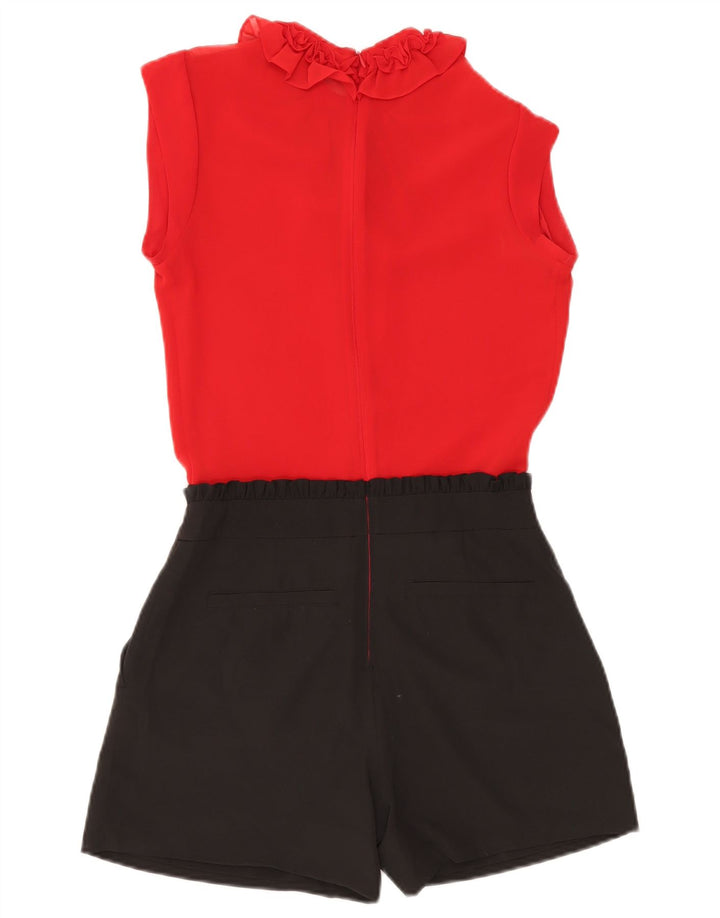 Ted Baker Tutina da donna con volant sul davanti taglia 0 2XS Poliestere color block rosso