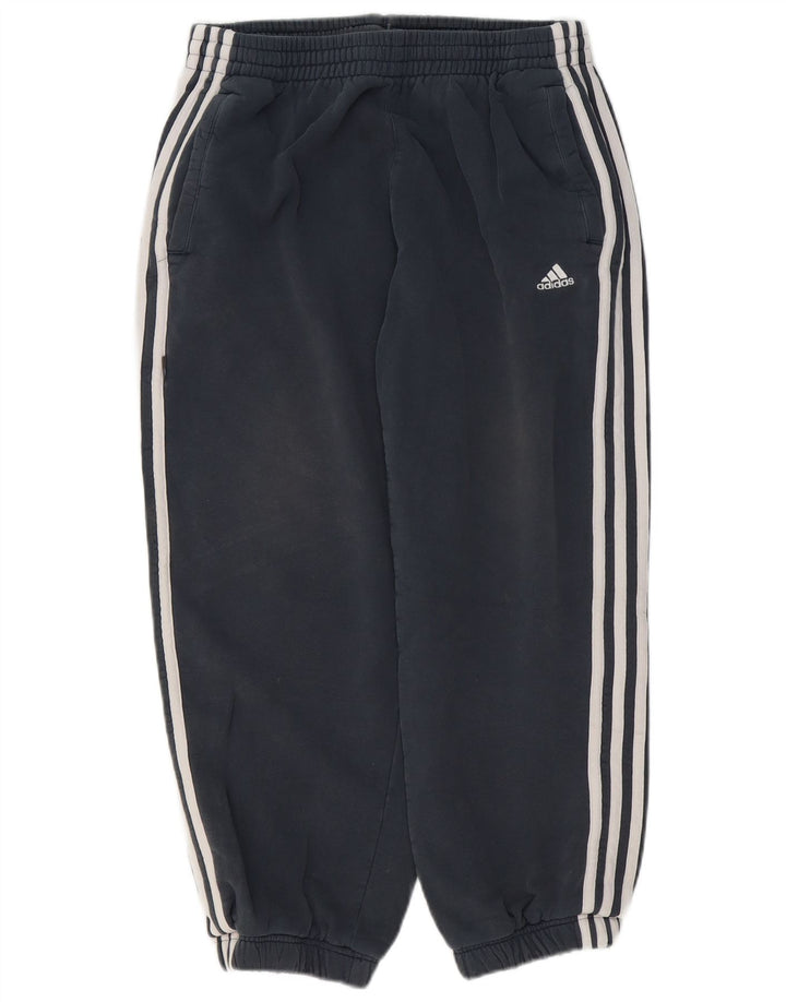 Pantaloni da tuta corti da uomo Adidas Joggers medi in cotone blu navy