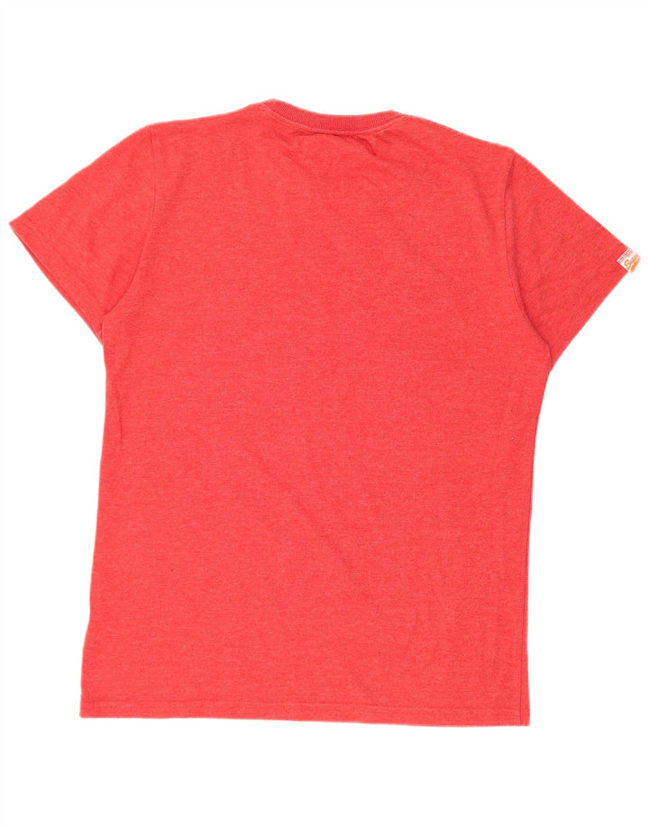 T-shirt grafica da uomo Superdry Top grande rosso in poliestere