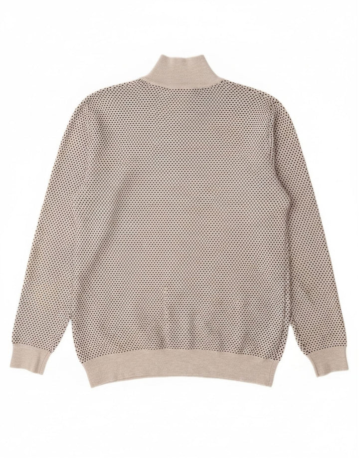 Maglia Cardigan Uomo Trussardi Large in Viscosa Maculata Grigia