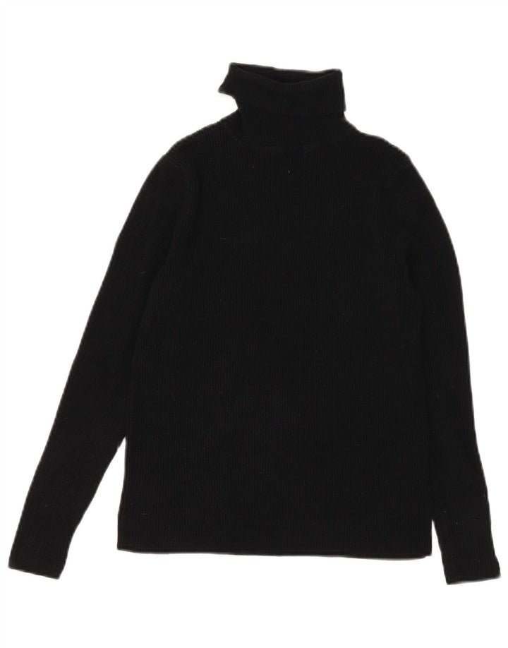 Maglione corto da donna Marks & Spencer con collo alto UK 12 medio Nero