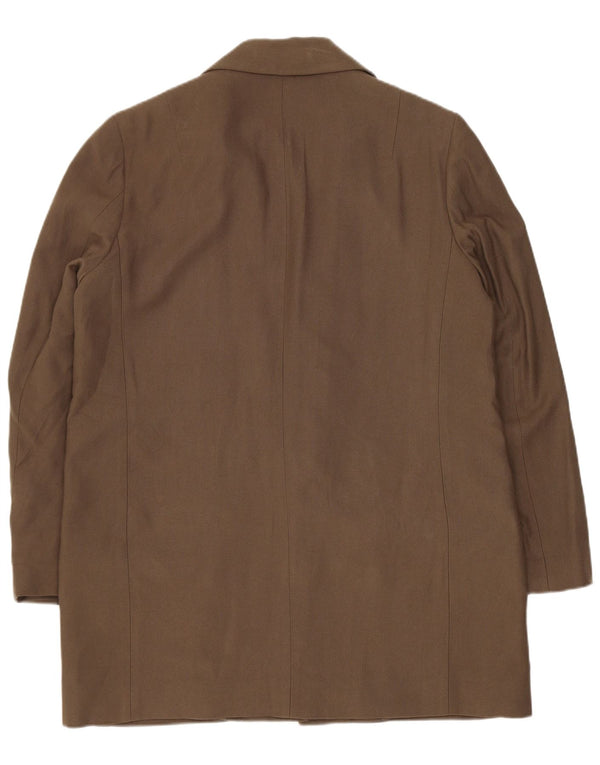 Giacca blazer aperta da donna di All Saints UK 12 viscosa kaki media